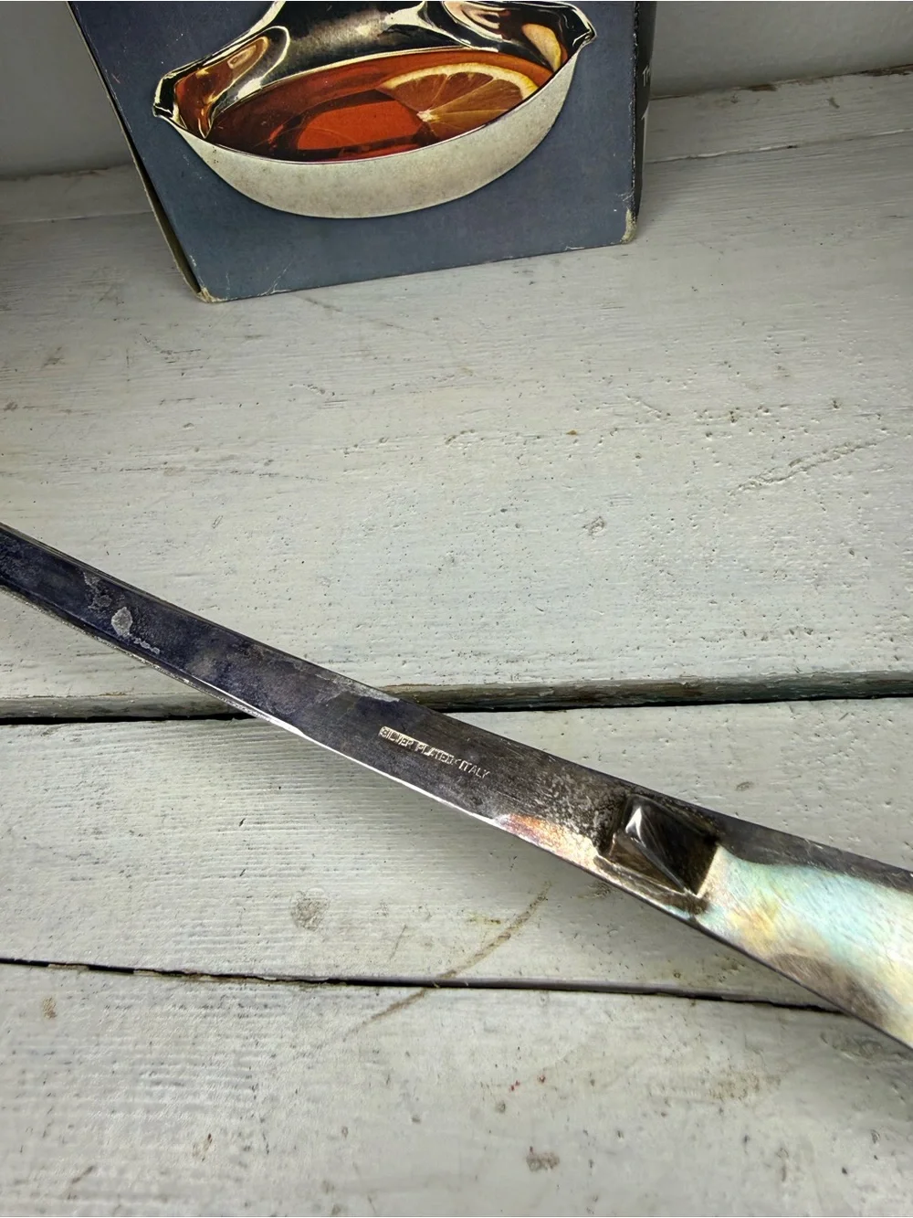 Vintage 1983 Leonard Silver MFG Towle Co. Silverplated Punch Or Soup Ladle #689